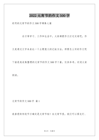 2024元宵节的作文500字_12