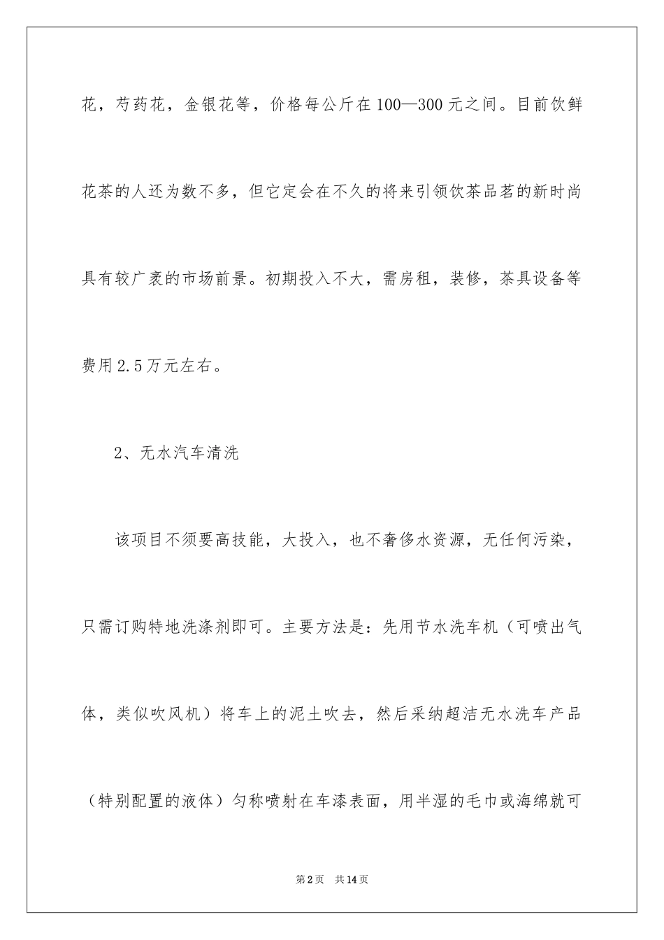 2024县城创业开店项目_第2页