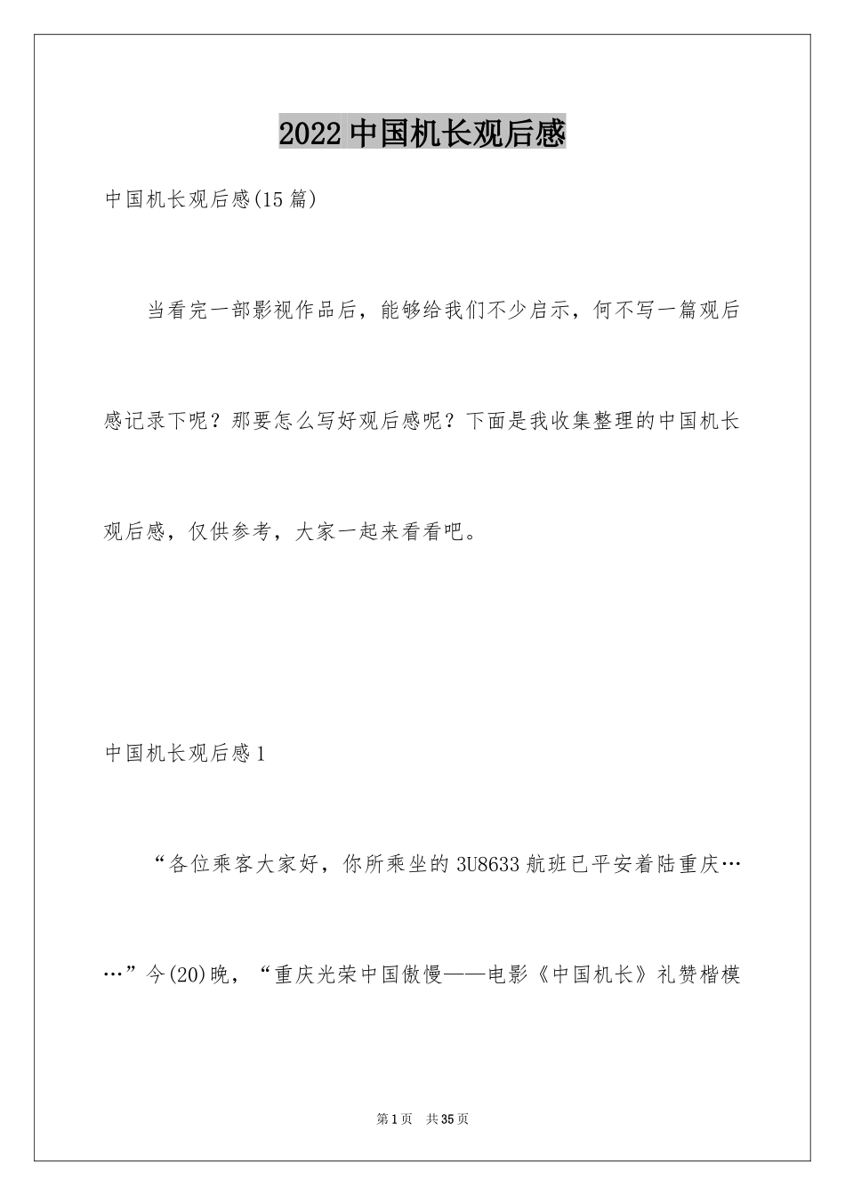 2024中国机长观后感_17_第1页