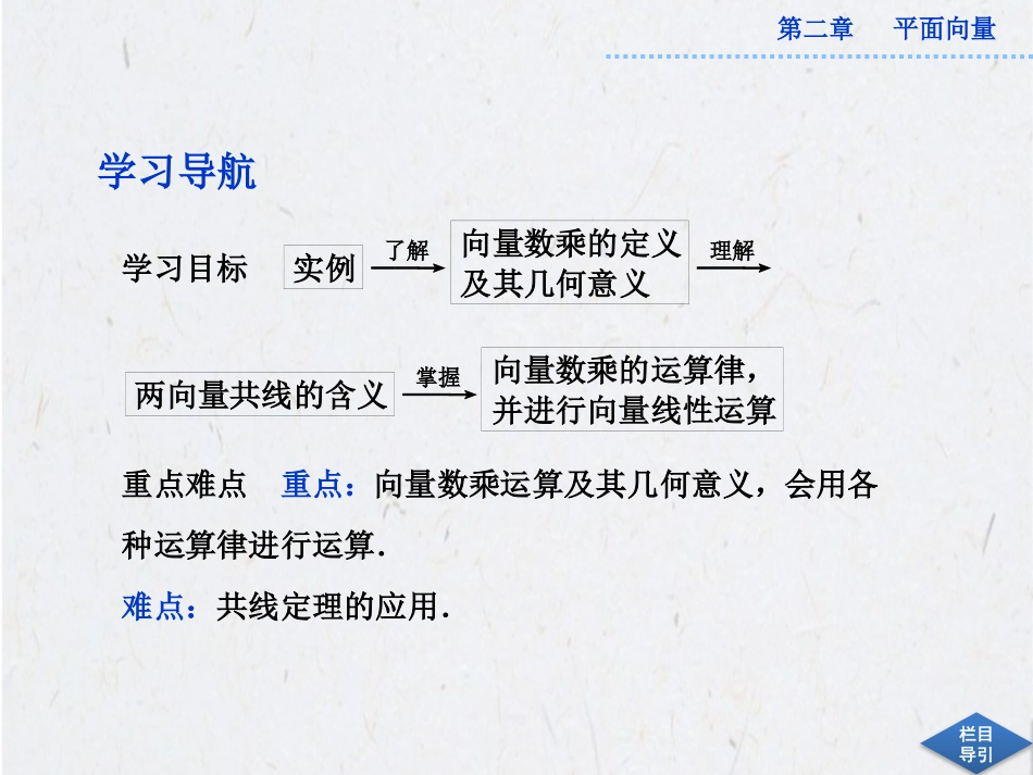 向量数乘运算及其几何意义_第2页