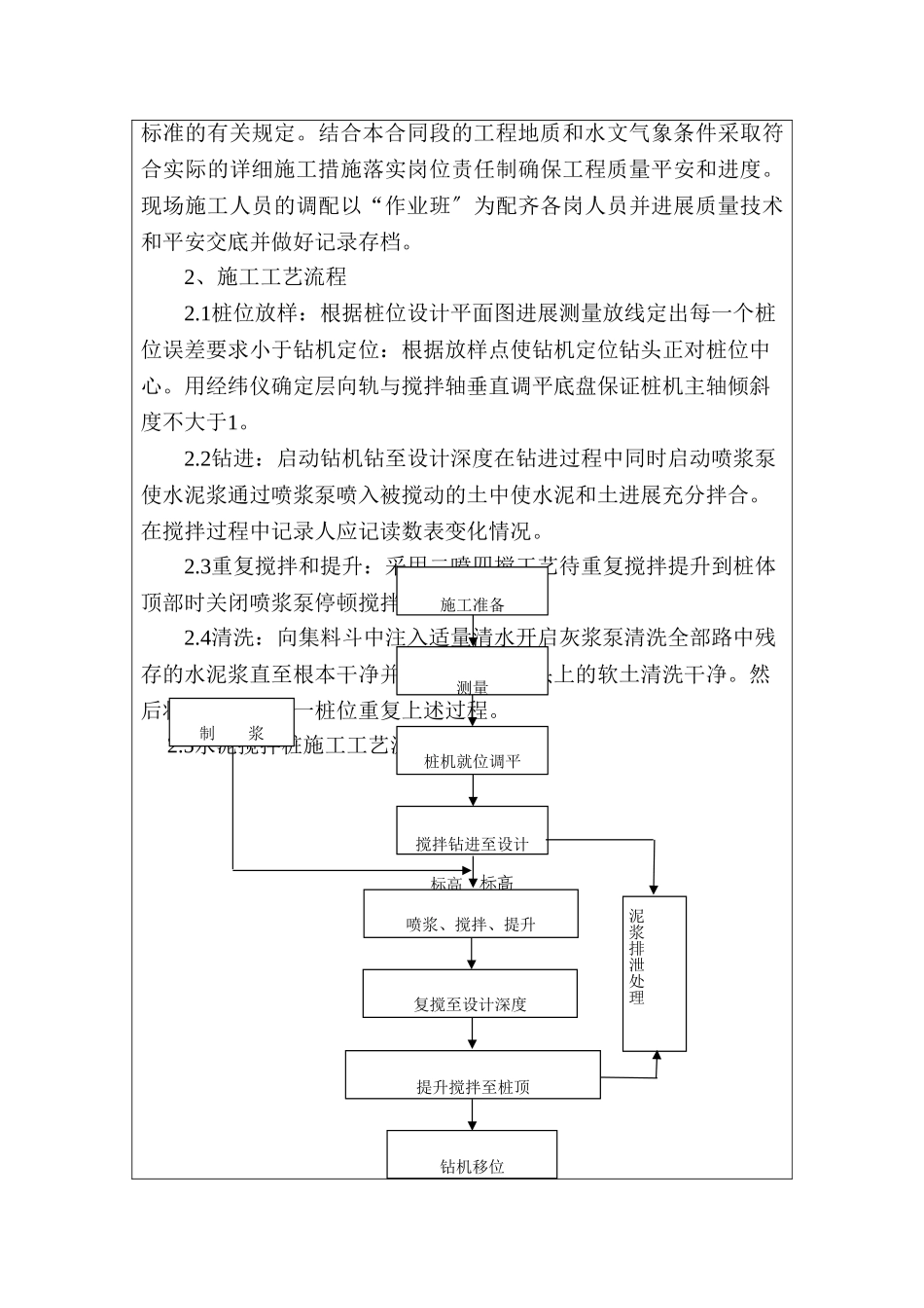 水泥搅拌桩施工技术交底2_第3页