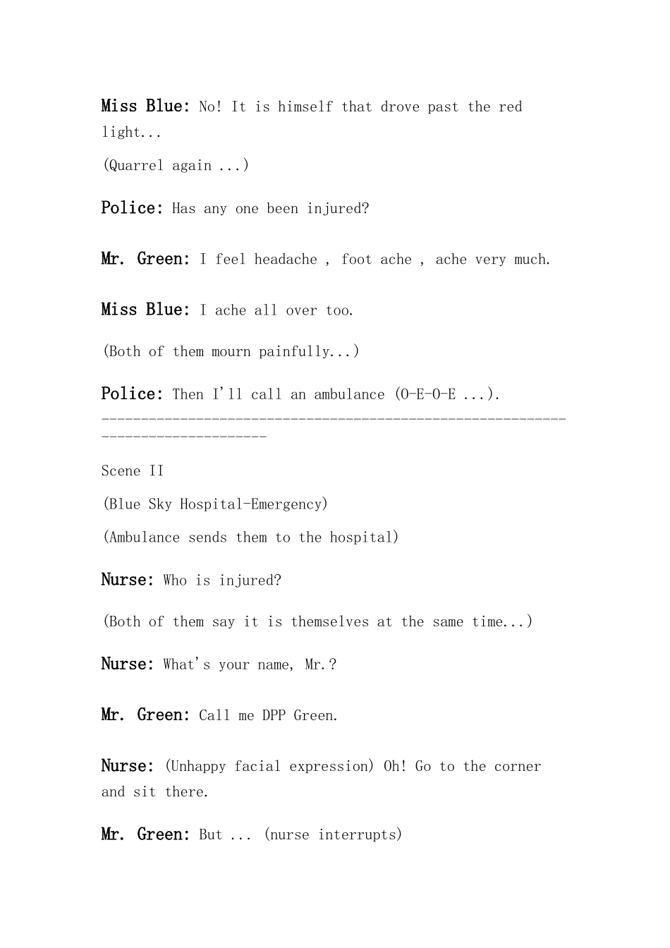 人英语话剧剧本WhoseFault_第2页