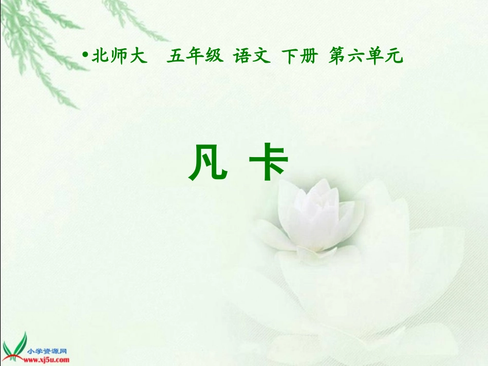 北师大版五年级语文下册《凡卡_1》PPT课件_第1页