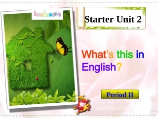 初中一年级英语上册预备篇第二课时课件