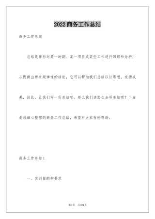 2024商务工作总结_2