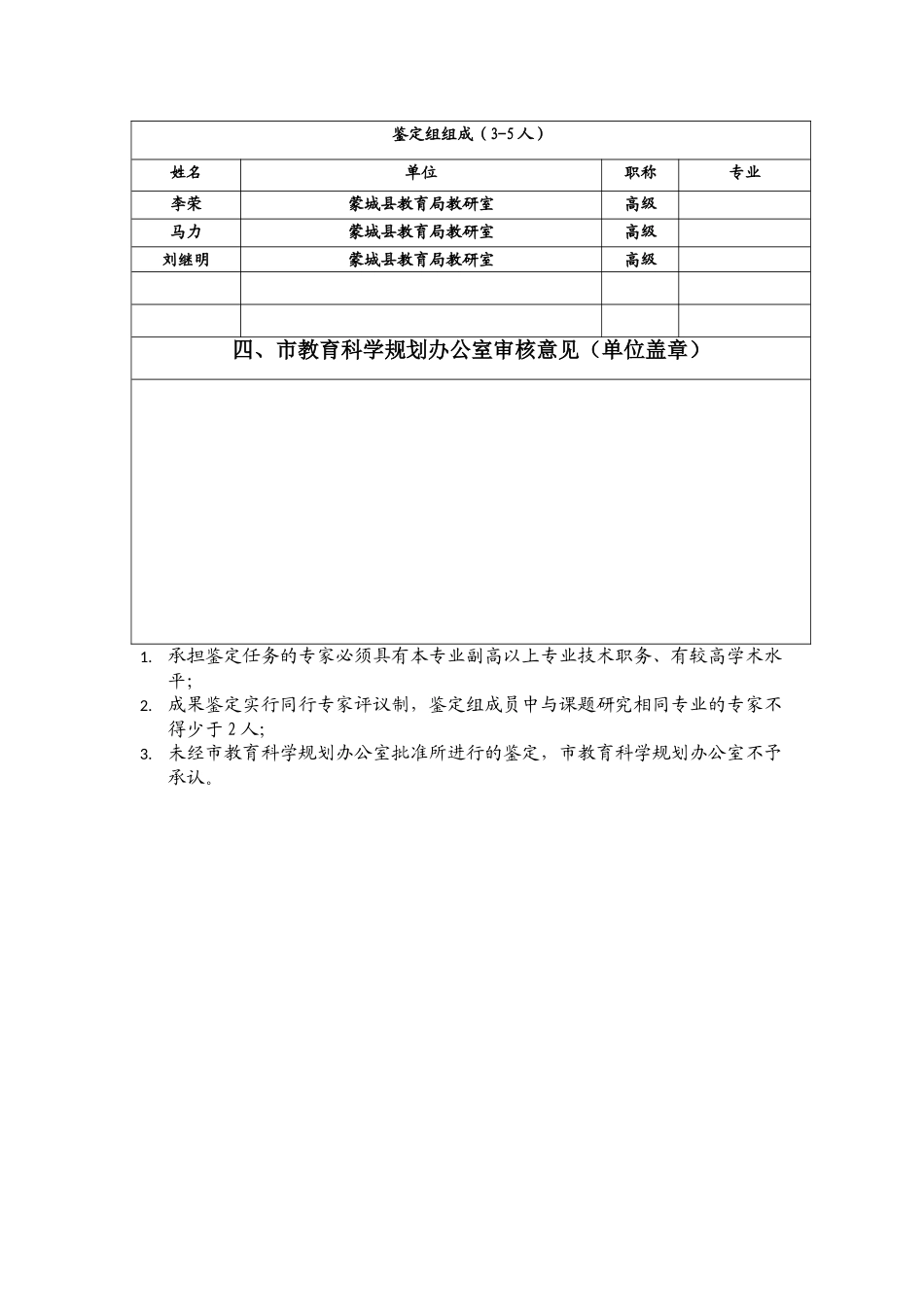 漆园中心小学课题研究成果鉴定申请（审批）表_第3页