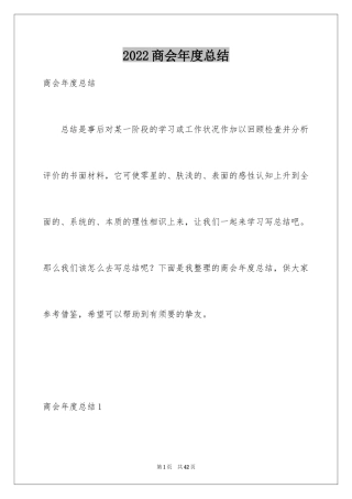 2024商会年度总结