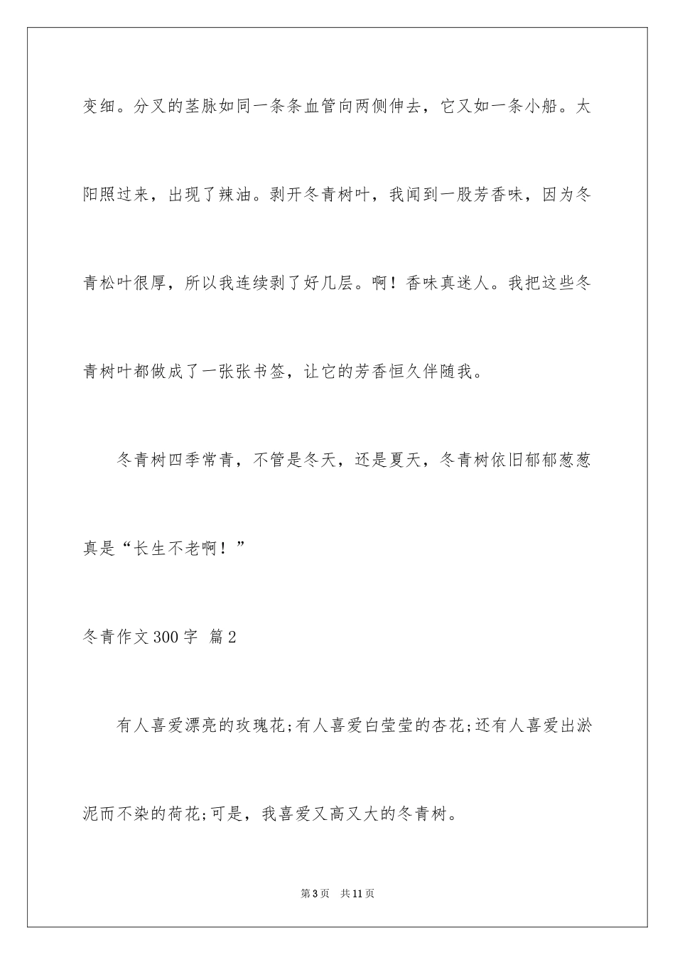 2024冬青作文300字_46_第3页