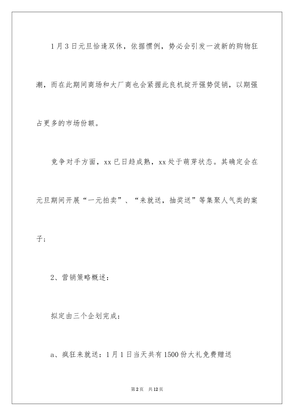 2024元旦大型促销方案_第2页