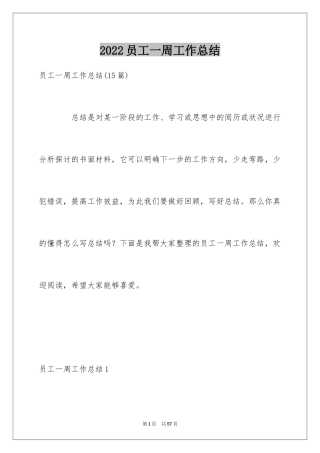 2024员工一周工作总结_6