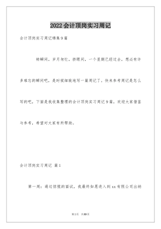 2024会计顶岗实习周记_18