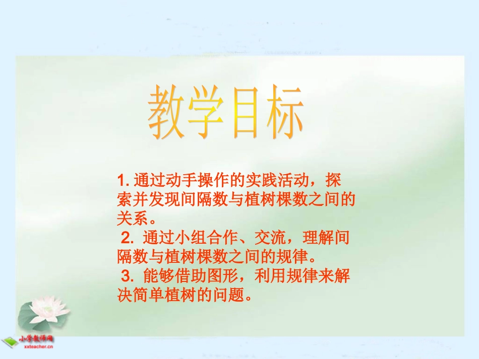 (人教新课标)四年级数学下册数学广角（植树问题）_第2页