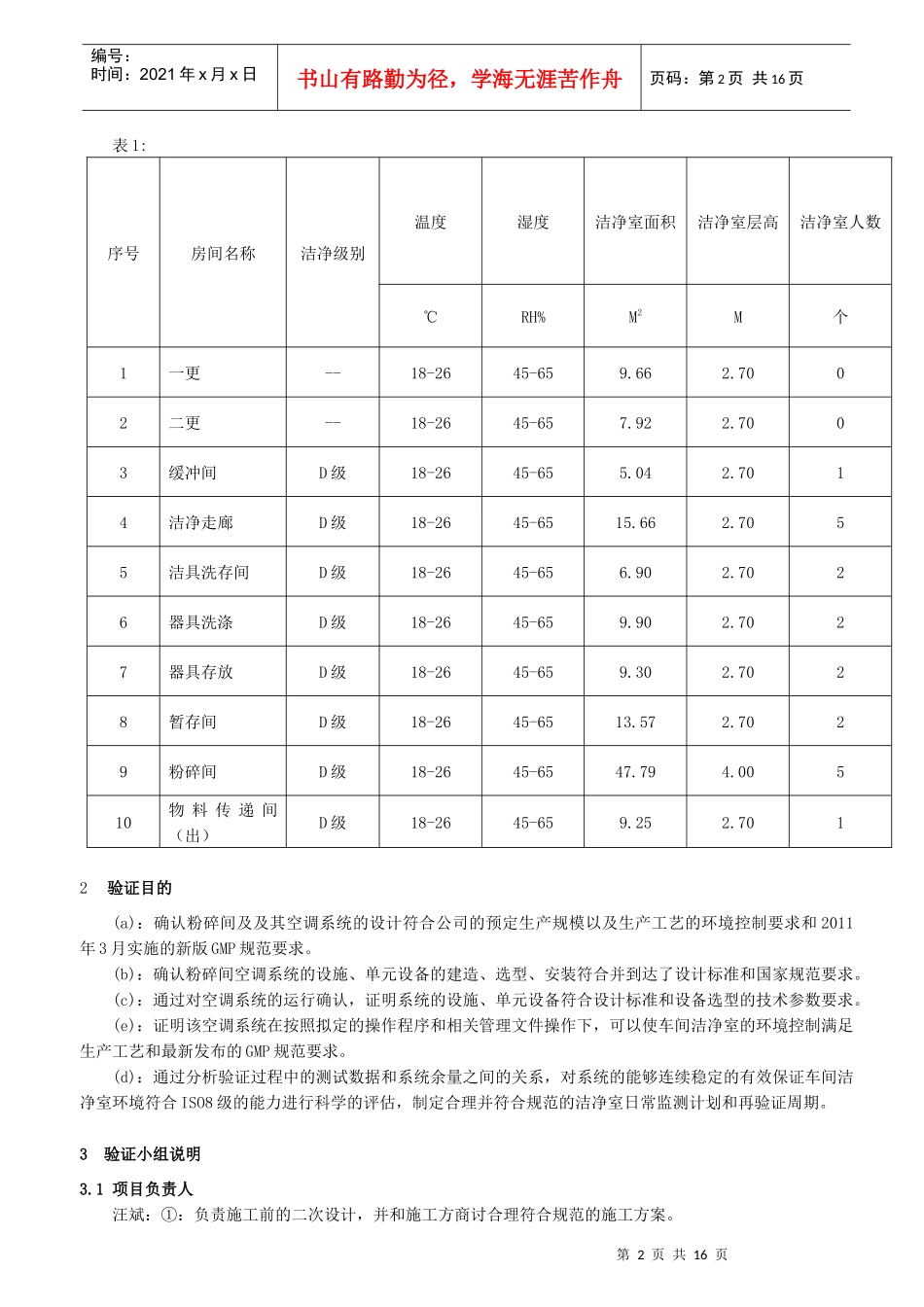 提取车间粉碎空调验证方案_第2页