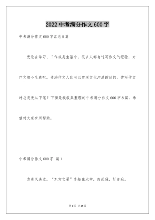 2024中考满分作文600字_95