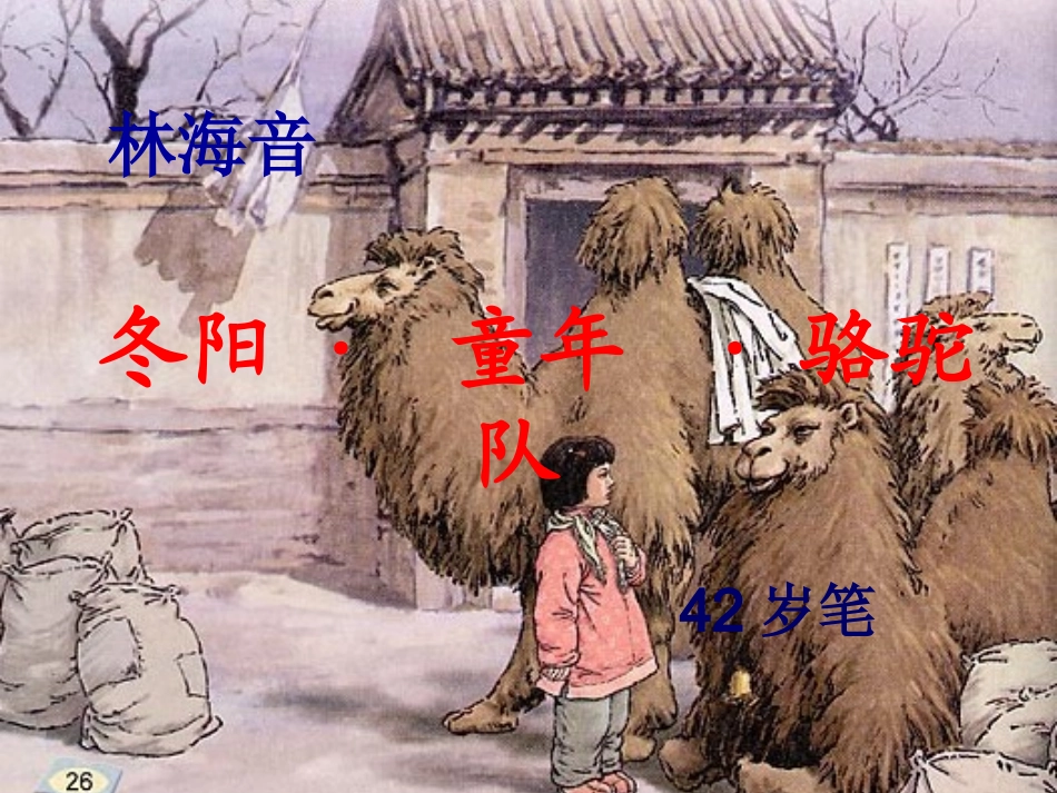 很好冬阳童年骆驼队_精选后修改的公开课课件哦!_第3页