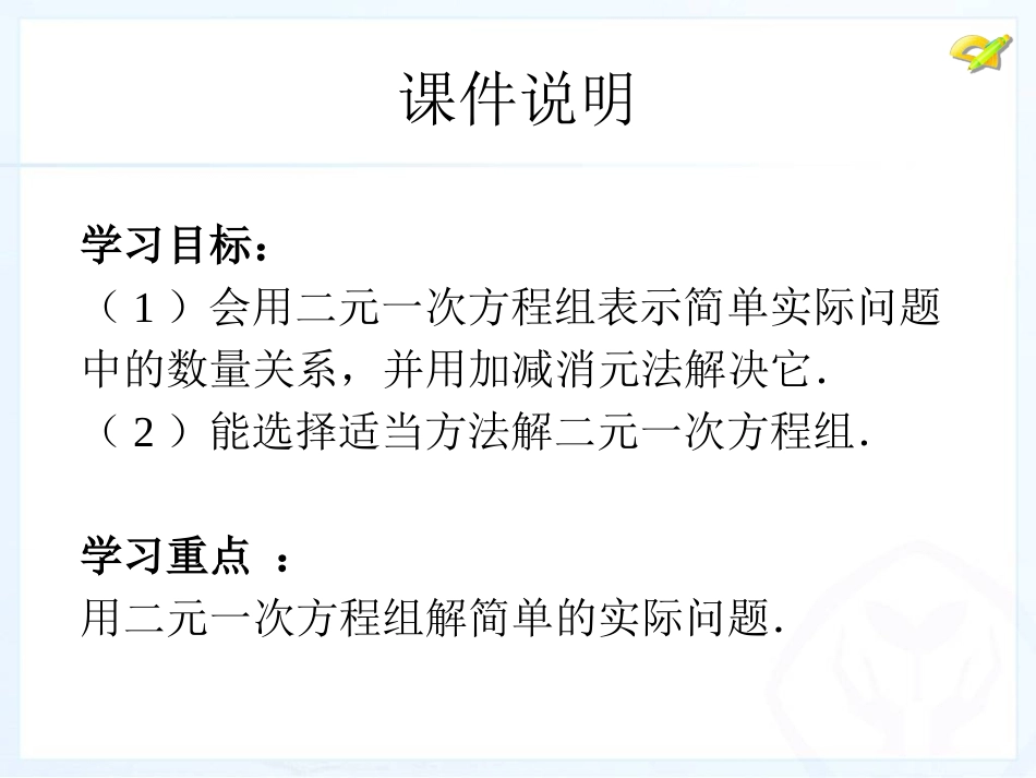 消元—解二元一次方程组（4）_第3页