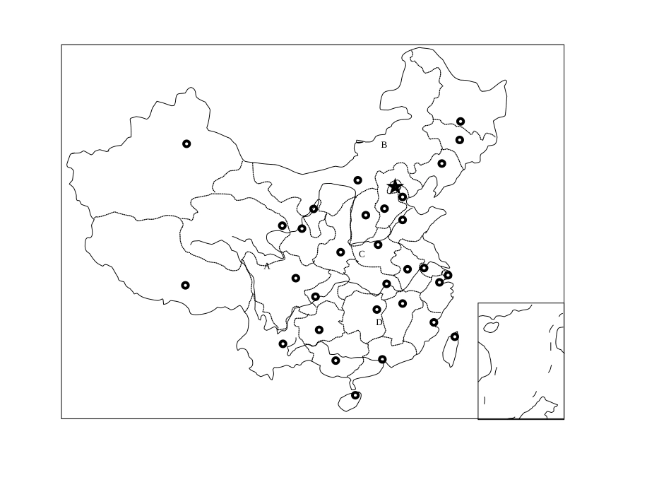 中国空白地图_第2页