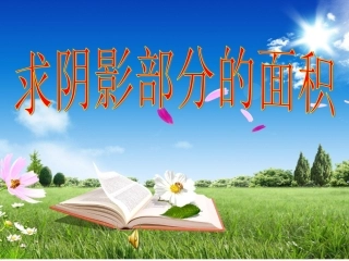 求阴影部分的面积