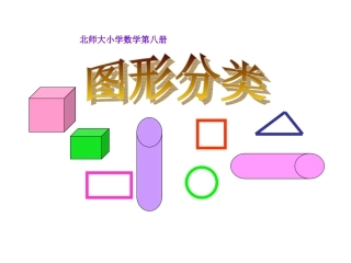 北师大版小学数学四年级下册图形分类