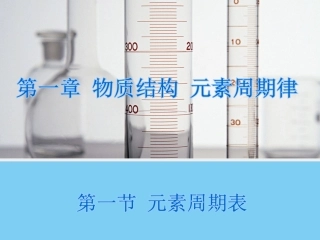 【化学】11元素周期表（人教版必修2）课件1