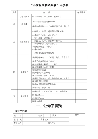 小学生成长档案袋 (2)