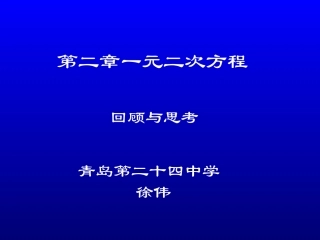 回顾与思考演示文稿