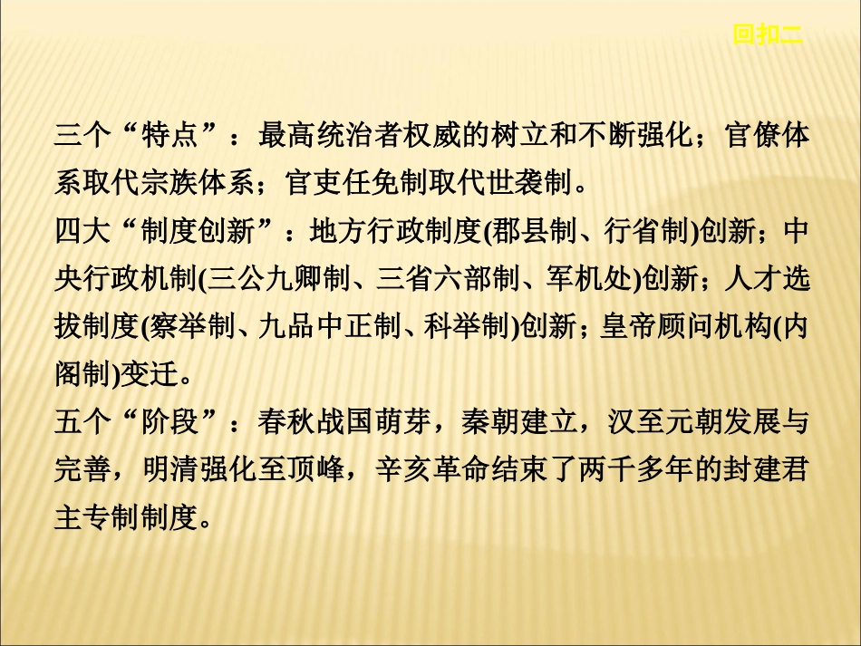 步步高2013届高考历史二轮复习回扣课件：回扣2_考前必记的30个历史_第3页
