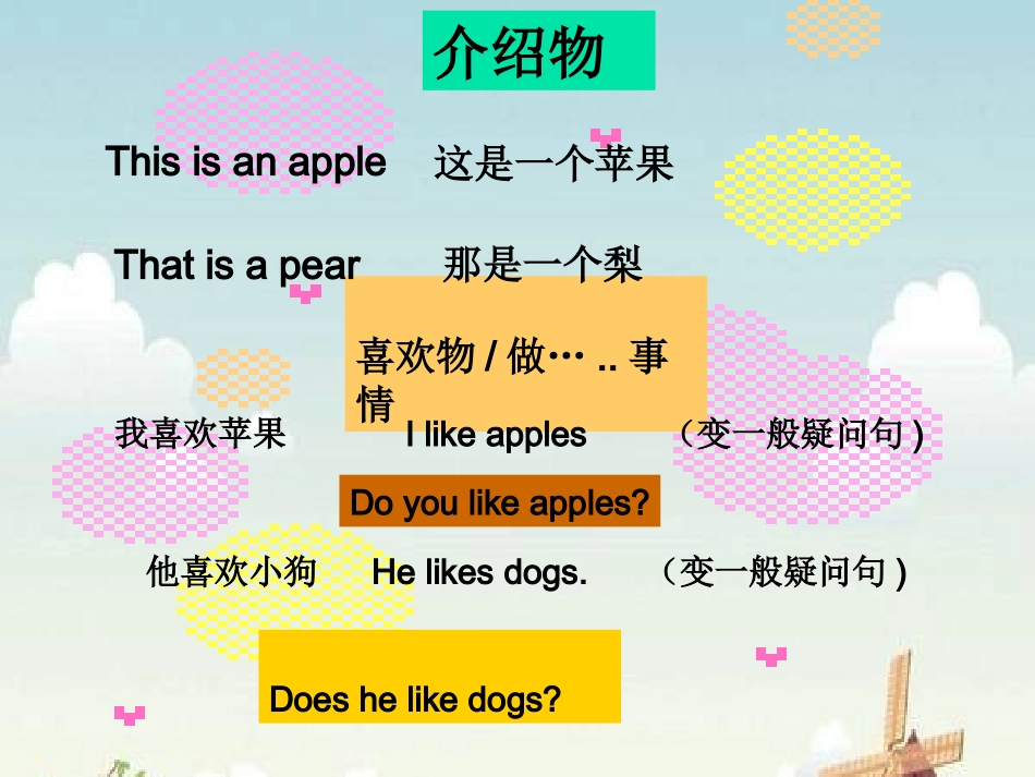 人教PEP版英语六年级下册《期末复习_一般疑问句》课件_第3页