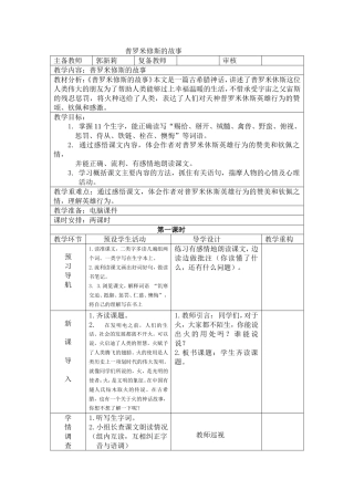 普罗米修斯的故事