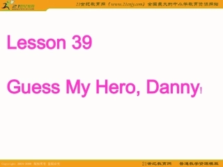 冀教版_英语课件：九年级上Unit5_Great_People_lesson39