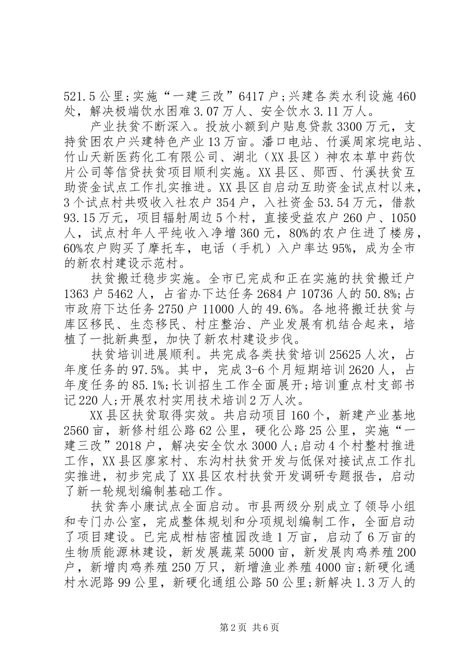 XX年扶贫会议讲话发言_第2页