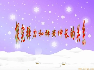 探究弹力与弹簧伸长的关系