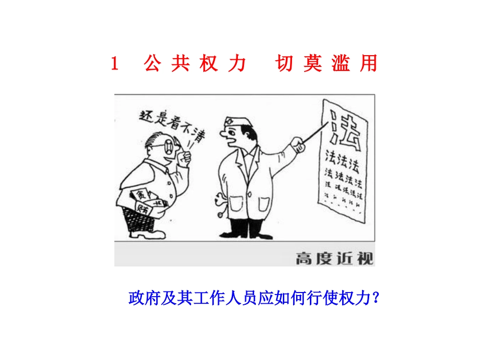 政府的权力依法行使课件人教必修_第3页