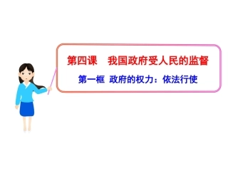 政府的权力依法行使课件人教必修