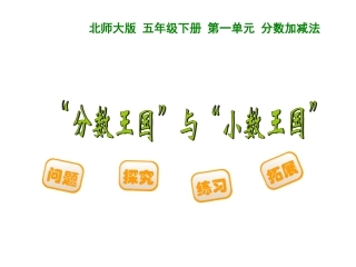 分数王国和小数王国课件