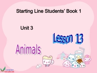 （人教新起点）一年级英语上册课件Unit3lesson13