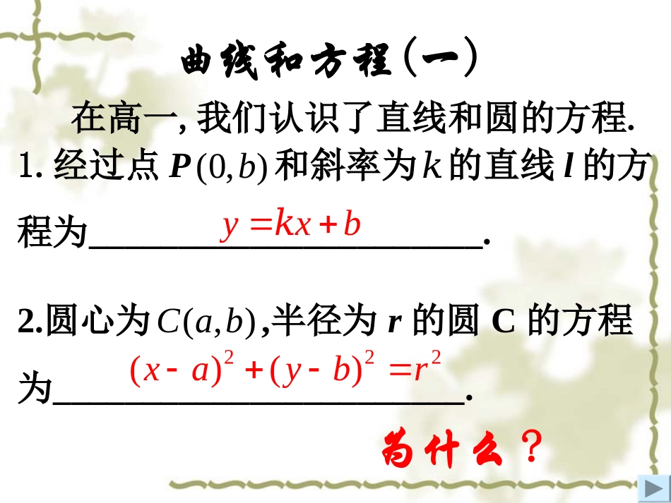 数学：21《曲线与方程》课件（新人教A版选修2-1）_第2页