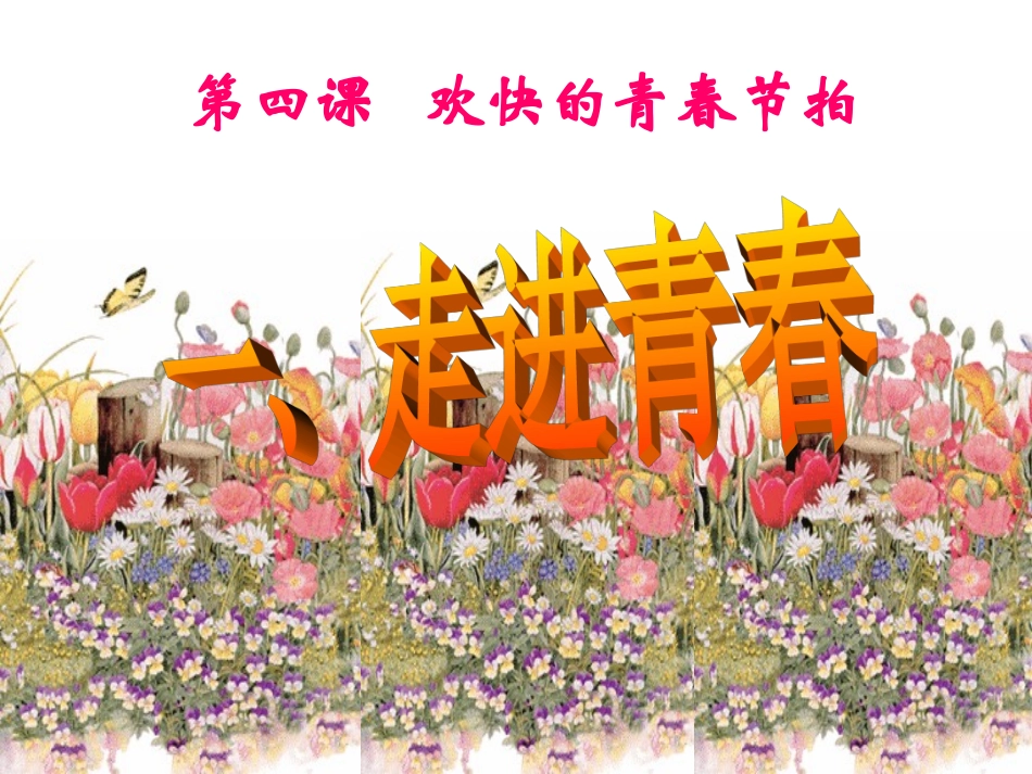 我的课件稿走进青春_第1页