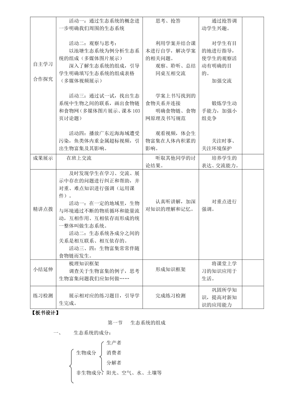 生态系统的组成教学设计_第2页