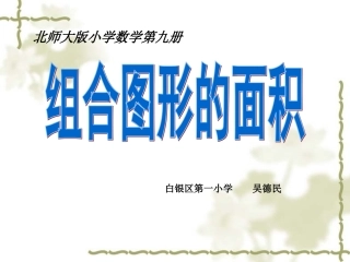 组合图形的面积wdm