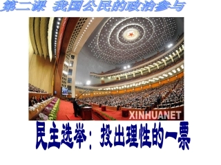 民主选举：投出理性的一票