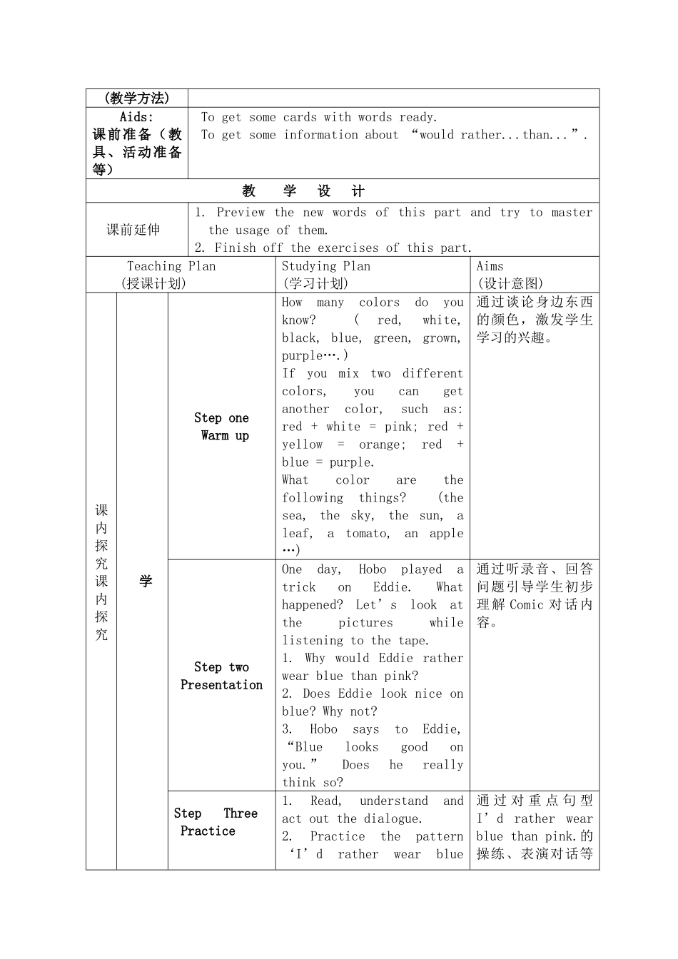 九级英语上册  Unit2 课案 牛津版_第2页