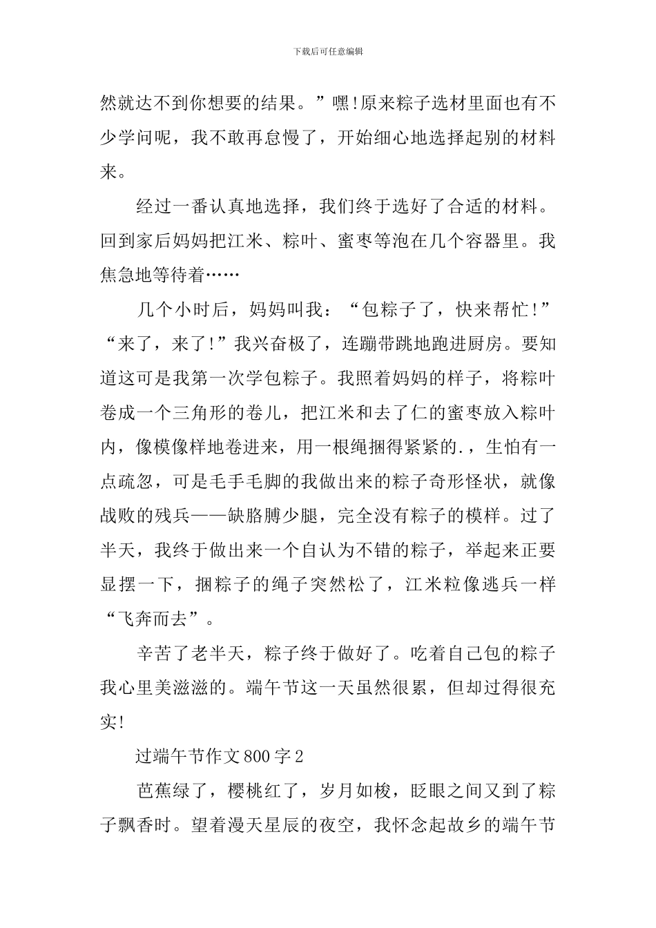 过端午节作文800字_第2页