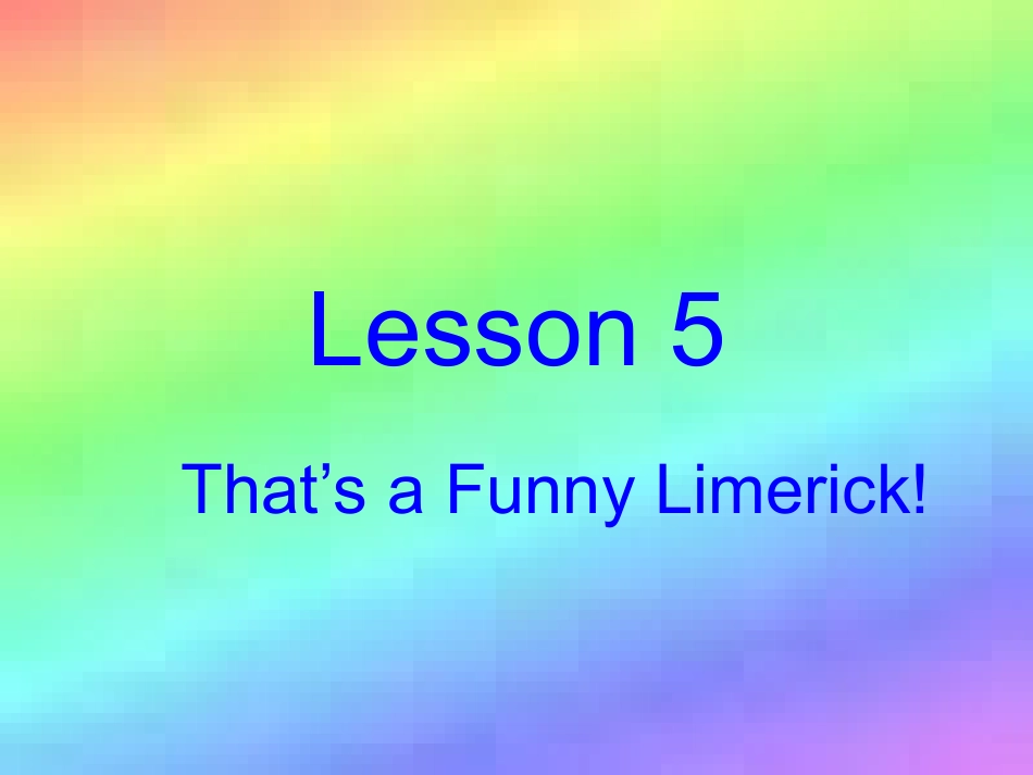 冀教版九年级下Unit1YouCanwritepoetryLesson5_第1页