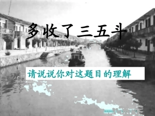 多收了三五斗(1)