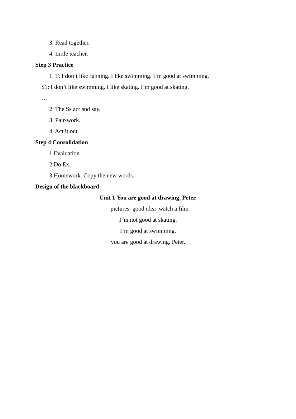 六级英语下册 Unit 1 You are good at drawing, Peter period1教案 湘少版_第2页