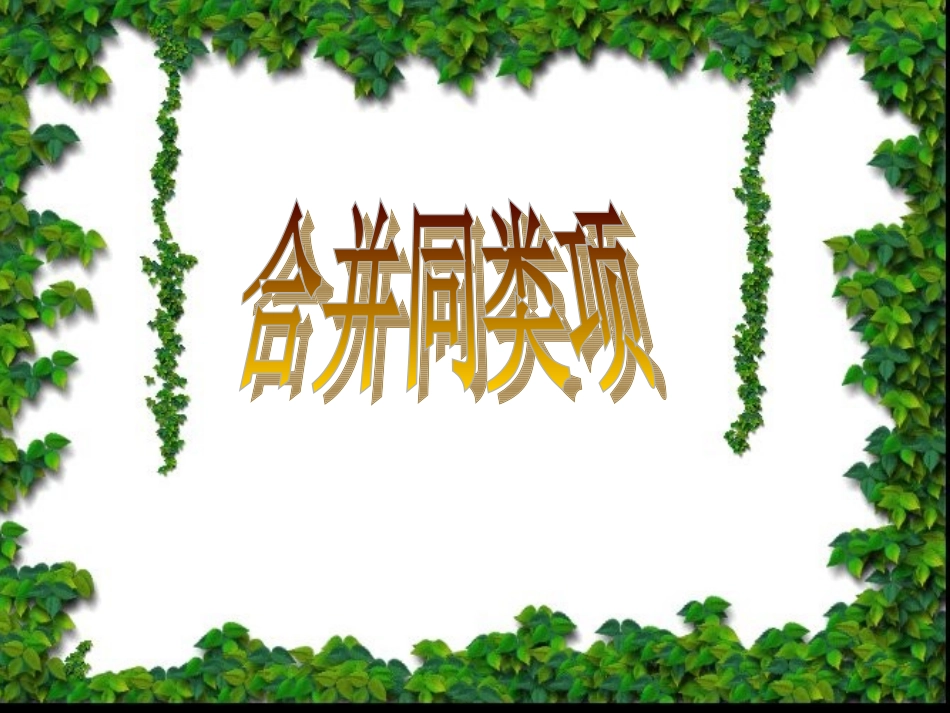 合并同类项课件2_第1页