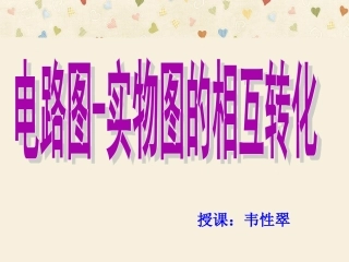 电路图和实物图的互画2