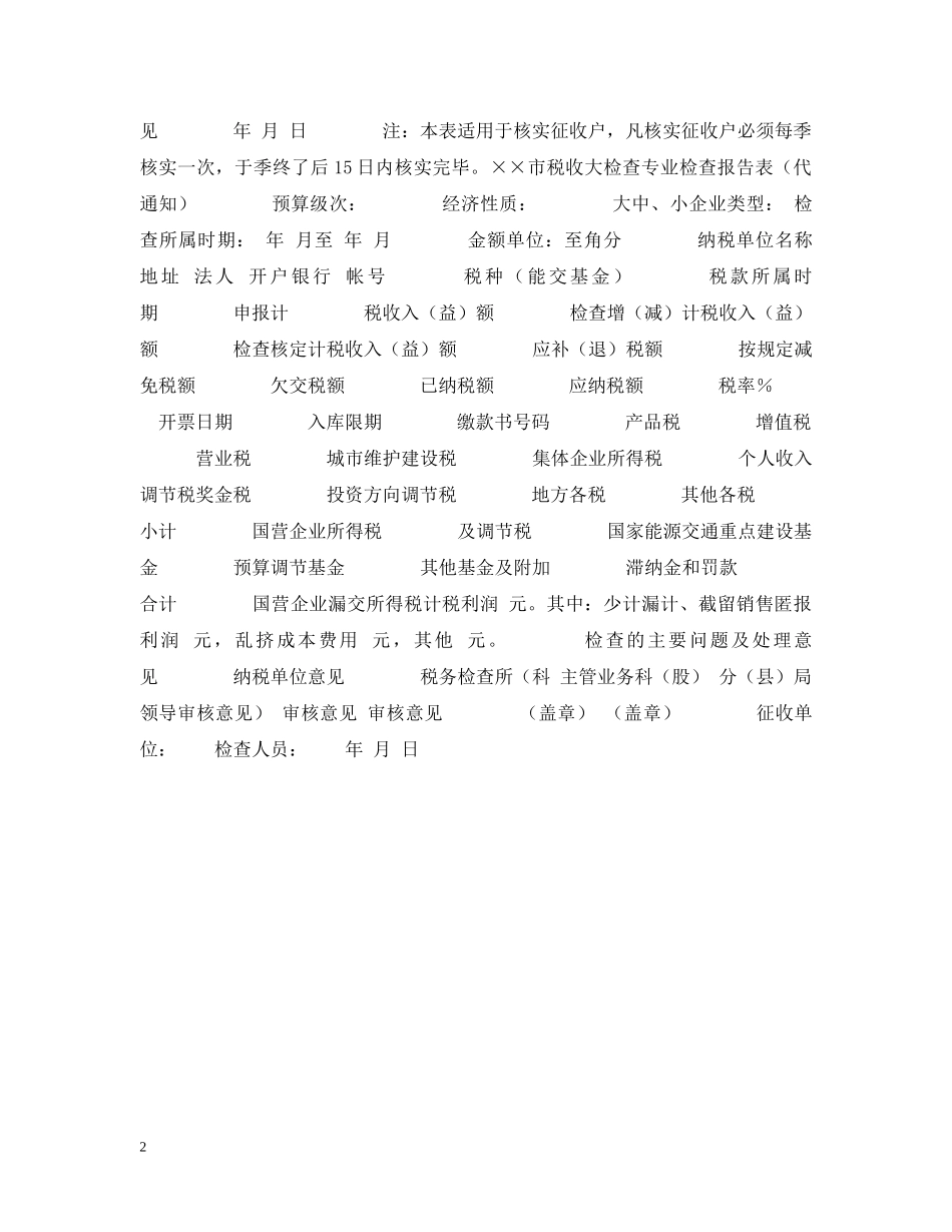 纳税检查报告 _第2页
