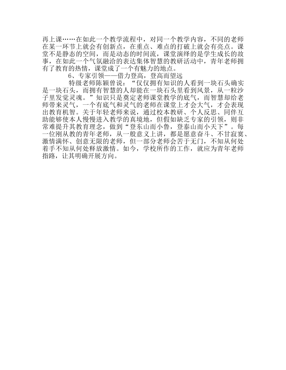 教师个人参考计划总结青年教师快速成长的有效途径读书心得 _第2页